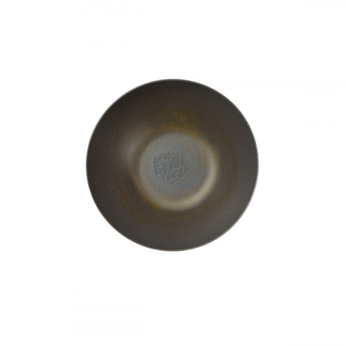 Assiette bowl rond gris brun grès émaillé Ø 24 cm Enigma Accolade