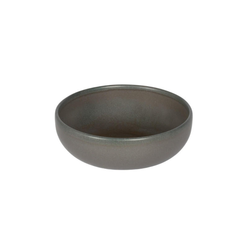 Coupelle rond gris brun grès émaillé Ø 12 cm Enigma Accolade