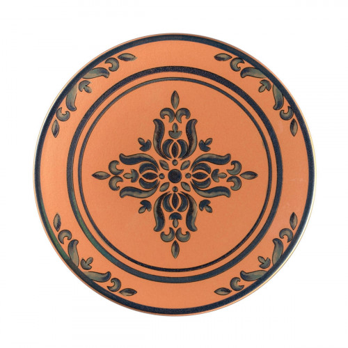 Assiette extra plate rond Tero Décor Ostia porcelaine Ø 20,5 cm Earth Rak