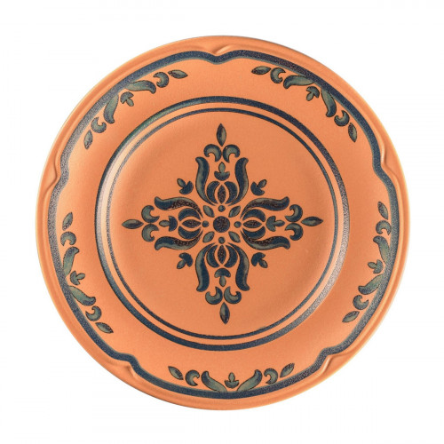 Assiette plate rond Tero Décor Ostia porcelaine Ø 16,4 cm Earth Rak
