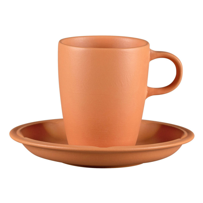 Sous tasse à café/thé rond Tero Décor Prima porcelaine Ø 15 cm Earth Rak