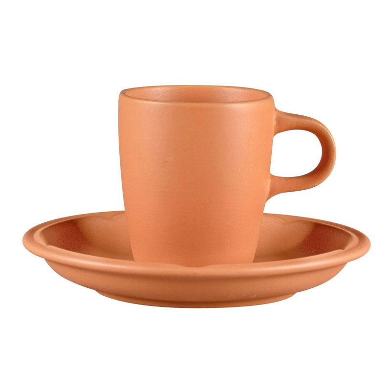 Sous tasse à espresso rond Tero Décor Prima porcelaine Ø 13 cm Earth Rak