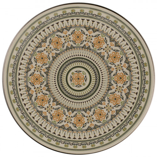 Assiette extra plate rond Argila Décor Genoa porcelaine Ø 23,6 cm Earth Rak