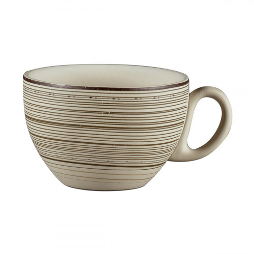 Tasse déjeuner boule rond Argila Décor Larissa porcelaine 28 cl Ø 10,5 cm Earth Rak