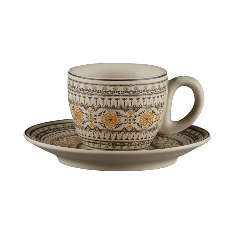 Tasse à espresso rond Argila Décor Genoa porcelaine 8 cl Ø 6,5 cm Earth Rak