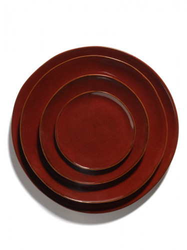 Assiette coupe plate rond Venetian red grès émaillé Ø 14,5 cm La Mère Serax