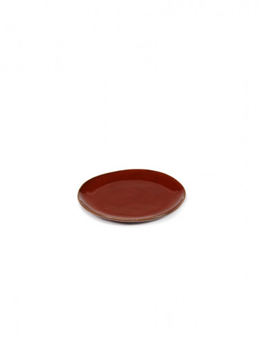 Assiette coupe plate rond Venetian red grès émaillé Ø 18 cm La Mère Serax