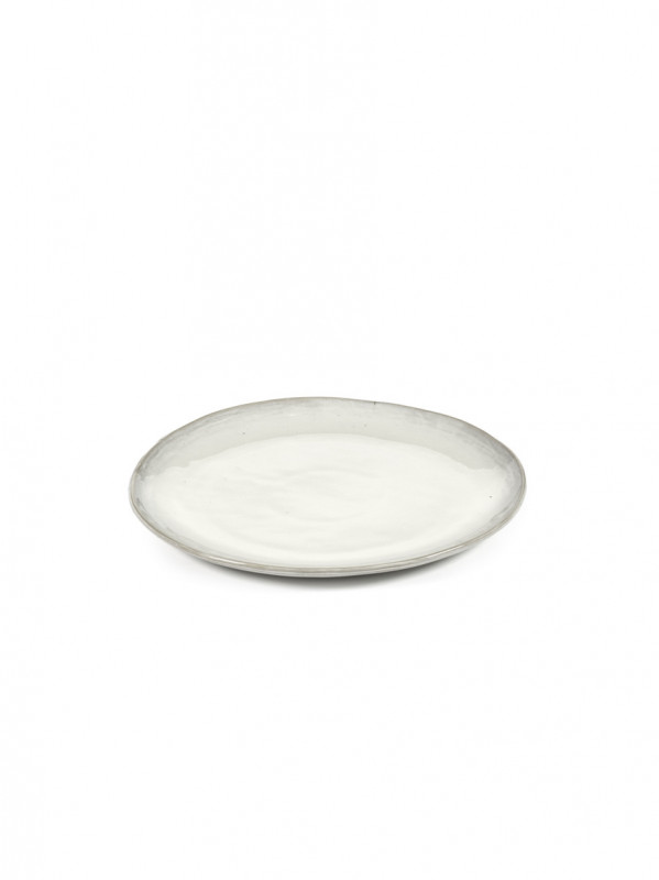 Assiette coupe plate rond écru grès émaillé Ø 25 cm La Mère Serax