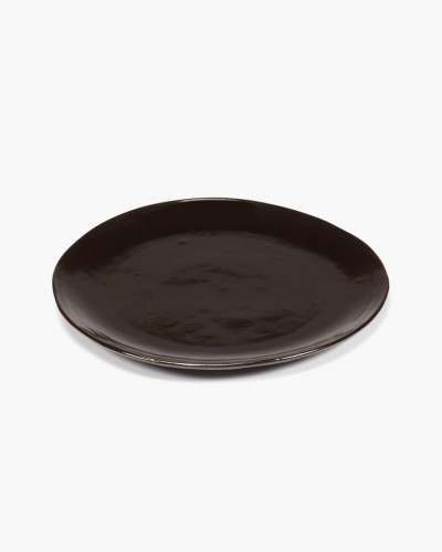 Assiette coupe plate rond ébène grès émaillé Ø 30,5 cm La Mère Serax