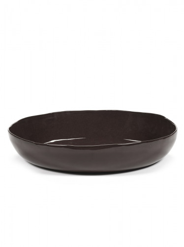 Bol de présentation rond ébène grès émaillé Ø 37 cm La Mère Serax