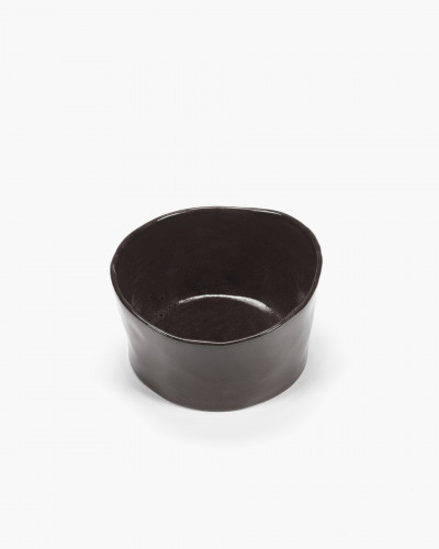 Bol de présentation rond ébène grès émaillé Ø 18 cm La Mère Serax
