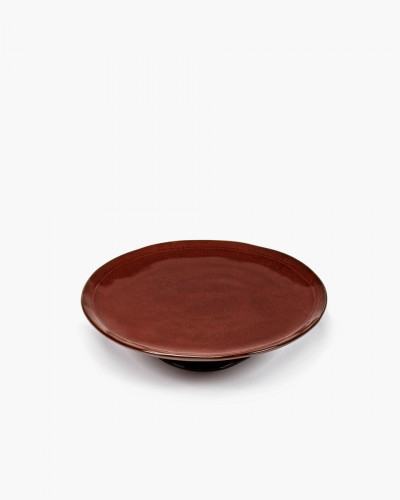 Assiette de présentation rond Venetian red grès émaillé 30,5x30,5 cm La Mère Serax