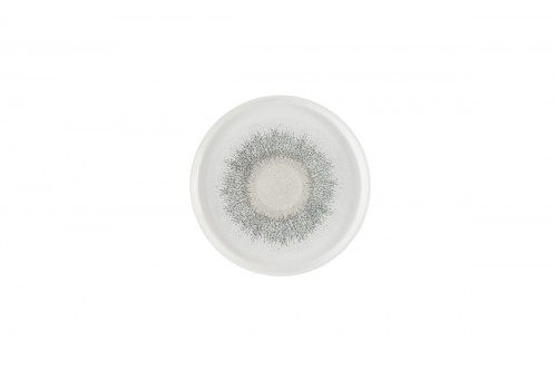 Assiette à bord droit rond Agate grey porcelaine vitrifiée Ø 21 cm Fusion Churchill