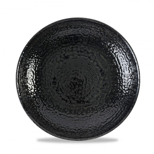 Assiette coupe plate rond noir porcelaine vitrifiée Ø 28,8 cm Chroma Churchill