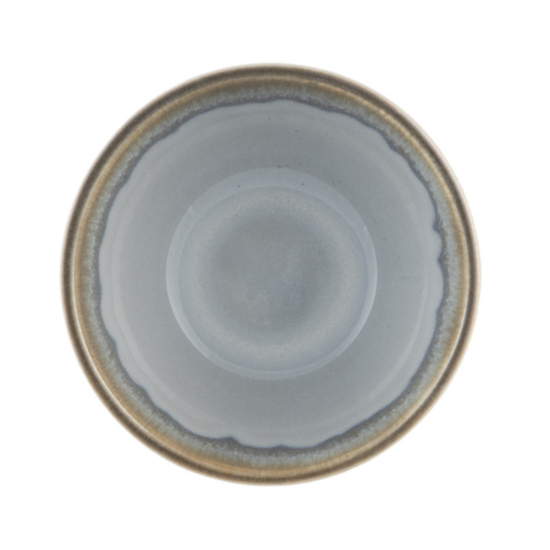 Coupelle rond bleu glacier grès émaillé Ø 10 cm Snow Pro.mundi