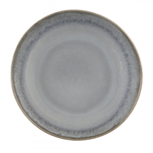 Assiette coupe creuse rond bleu glacier grès émaillé Ø 22 cm Snow Pro.mundi