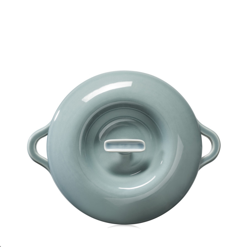 Cocotte avec couvercle pour induction rond Gris nuage porcelaine culinaire Ø 26 cm Bombance Revol