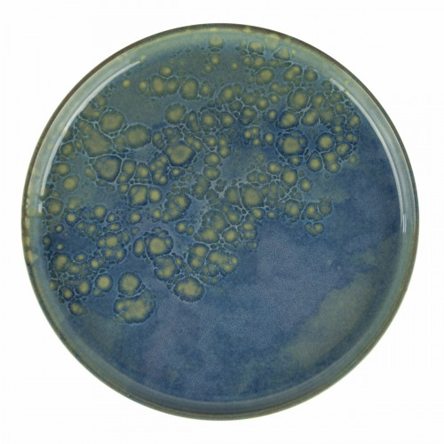 Assiette plate rond bleu grès émaillé Ø 28 cm Magic Accolade