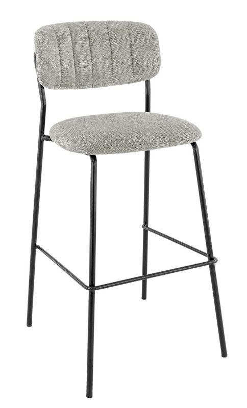 Tabouret de bar d'intérieur gris clair 108x51x55 cm Auguste Flexmob