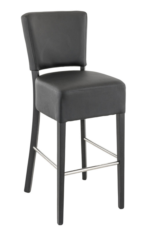 Tabouret de bar d'intérieur noir 111x45x54 cm Floriane 2 Flexmob
