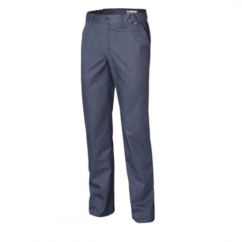 Pantalon de cuisine homme denim bleu 36 Pebeo Molinel