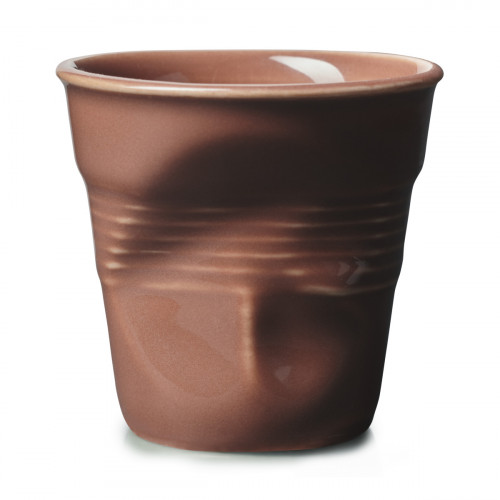 Gobelet expresso conique terre brûlée porcelaine 8 cl Ø 6,5 cm Froisse Revol