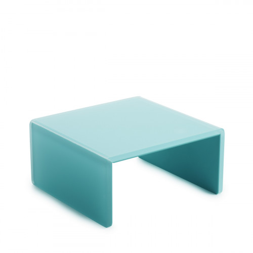 Plateau avec pieds résine Nacryl® bleu 20x20x10,5 cm Mealplak Revol