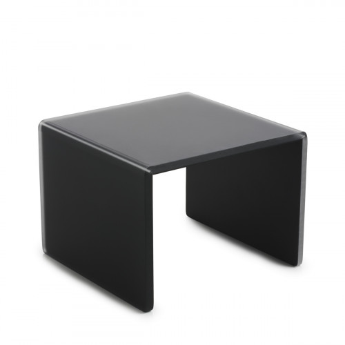 Plateau avec pieds résine Nacryl® gris 20x20x15,5 cm Mealplak Revol