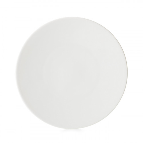 Assiette coupe plate rond Blanc albâtre porcelaine culinaire Ø 31,5 cm Madeleine Revol