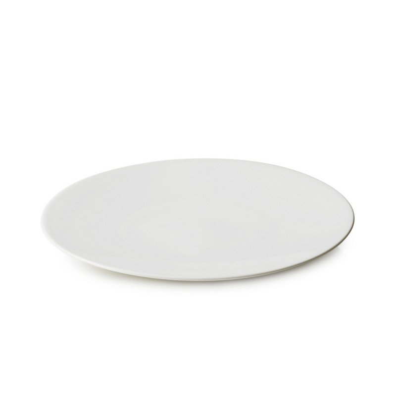 Assiette coupe plate rond Blanc albâtre porcelaine culinaire Ø 31,5 cm Madeleine Revol