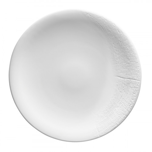 Assiette coupe plate rond blanc porcelaine de limoges Ø 27 cm Supernature Degrenne