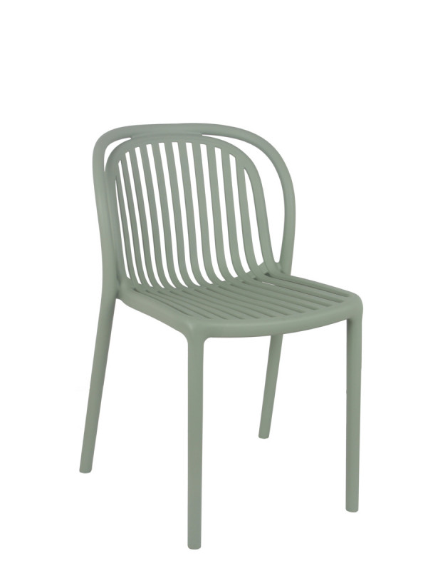 Chaise de terrasse vert sauge 78x51x57 cm Dubai Flexmob