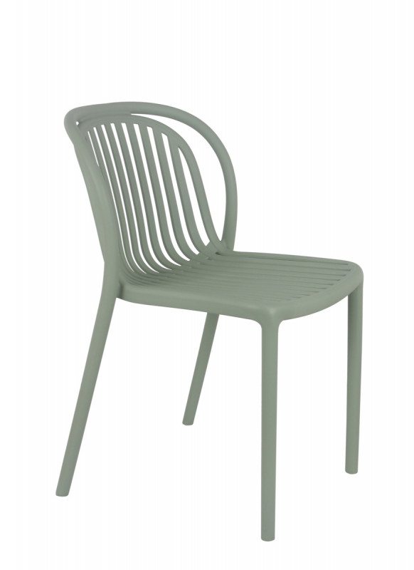 Chaise de terrasse vert sauge 78x51x57 cm Dubai Flexmob