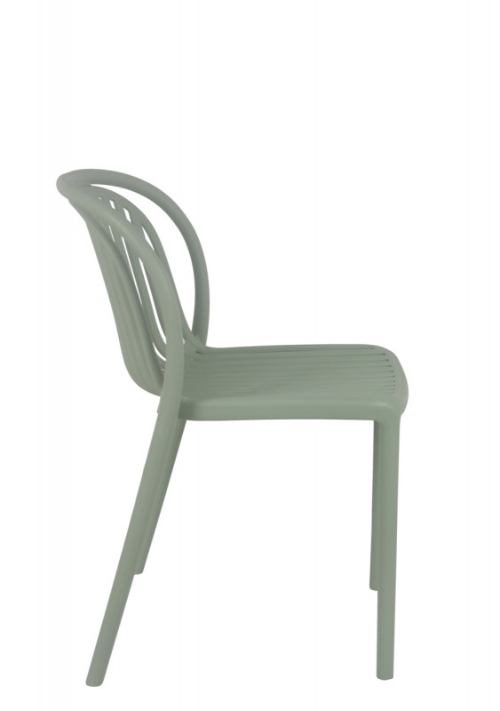 Chaise de terrasse vert sauge 78x51x57 cm Dubai Flexmob