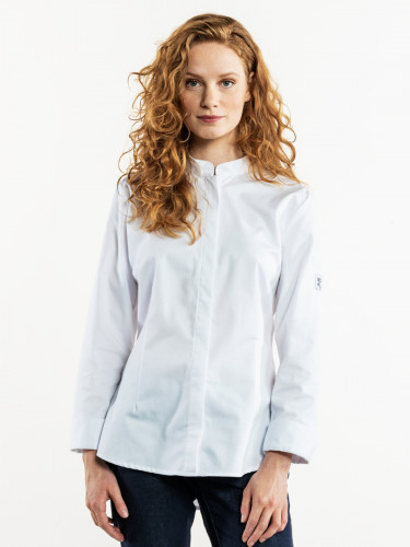 Veste de cuisinier recyclé blanc XS Cambio Chaud Devant