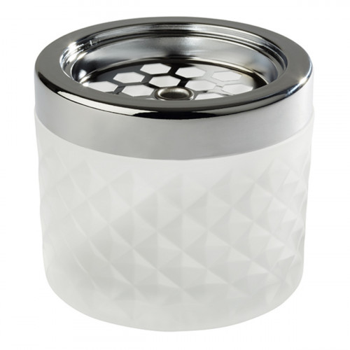Cendrier blanc verre Ø 9,5 cm 8 cm Aps