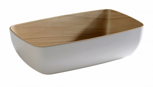 Saladier mélamine blanc 26,5x16,2x7,5 cm 1,8 L Frida Aps