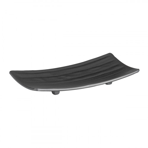 Plateau sushi mélamine noir 22x12x3 cm Zen Aps