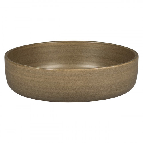 Bol rond Dark Brown porcelaine vitrifiée Ø 26,4 cm Selva Rak