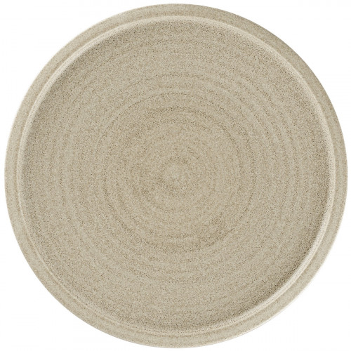 Assiette coupe plate rond Grey porcelaine vitrifiée Ø 23,8 cm Selva Rak