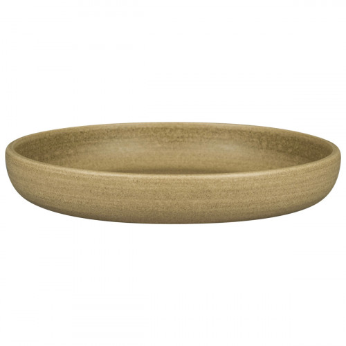 Assiette coupe creuse rond beige porcelaine vitrifiée Ø 25,8 cm Selva Rak