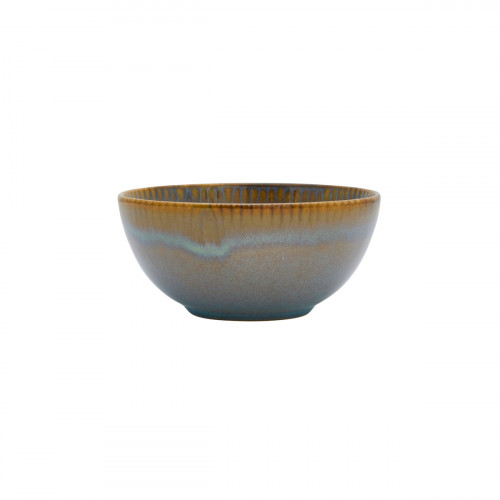 Bowl rond bleu vert grès émaillé Ø 14 cm Lotus Accolade