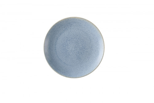 Assiette coupe plate rond bleu grès émaillé Ø 27,3 cm Evo Azure Dudson