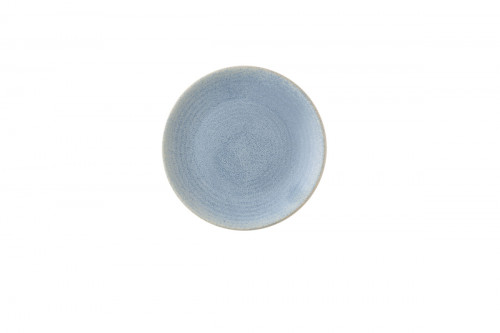Assiette coupe plate rond bleu grès émaillé Ø 22,9 cm Evo Azure Dudson