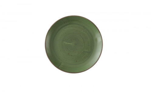 Assiette coupe plate rond Sorrel Green porcelaine vitrifiée Ø 28,8 cm Stonecast Sorrel Churchill