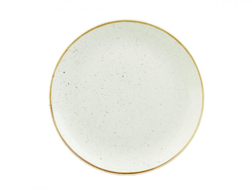 Assiette coupe plate rond barley white porcelaine vitrifiée Ø 27 cm Evolve Stonecast Churchill