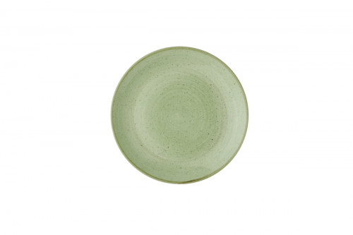 Assiette coupe plate rond Sage Green porcelaine vitrifiée Ø 27 cm Evolve Stonecast Churchill
