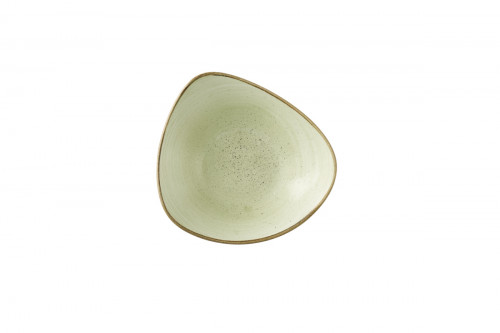 Bol triangulaire Raw Green porcelaine vitrifiée 18,5 cm Stonecast Raw Churchill