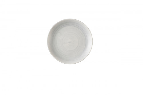 Assiette coupe plate rond Canvas grey porcelaine vitrifiée Ø 21,7 cm Stonecast Canvas Churchill