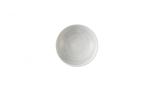 Assiette coupe creuse rond Canvas grey porcelaine vitrifiée Ø 18,2 cm Stonecast Canvas Churchill